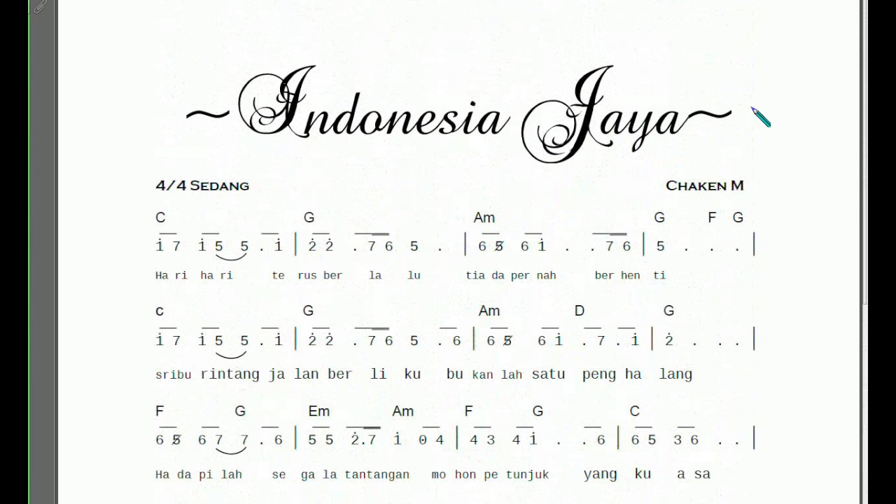 not pianika indonesia raya